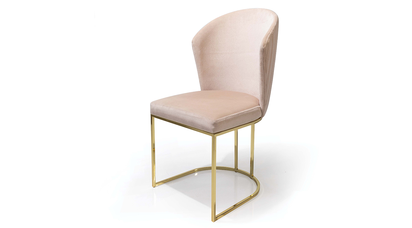 Ladin Gold Metal Ayaklı Sandalye